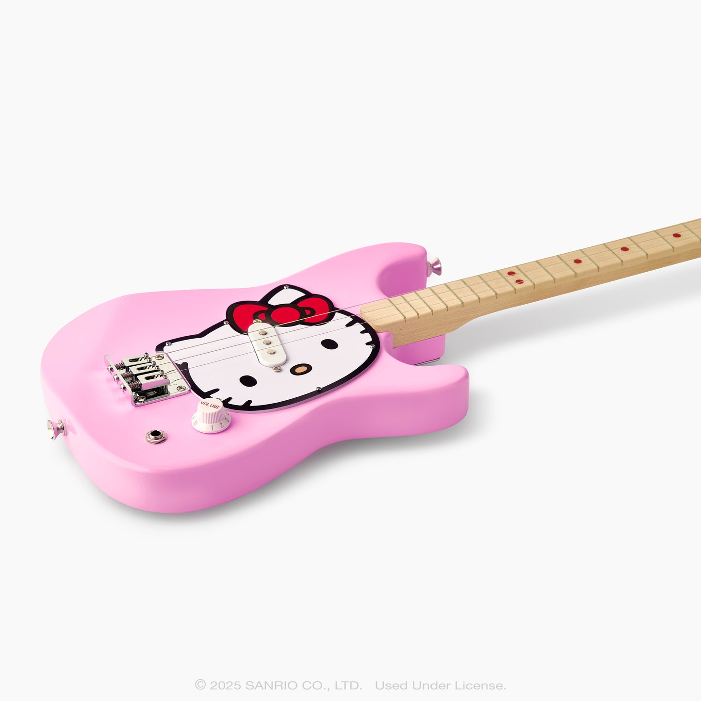 fender x loog hello kitty stratocaster