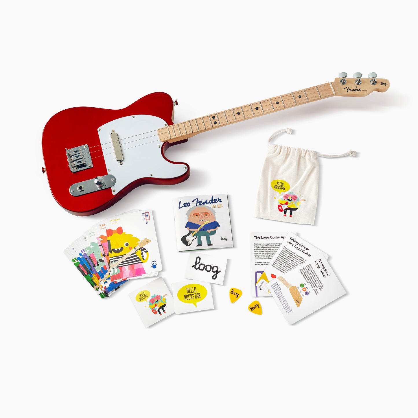fender x loog telecaster electric guitar