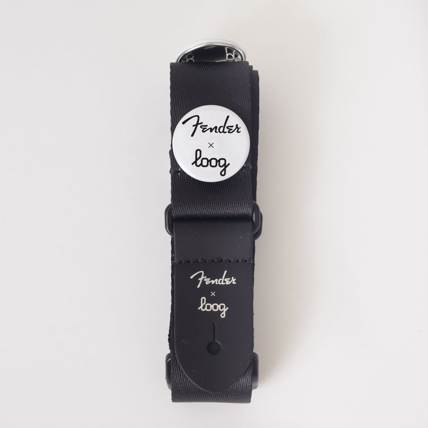 fender x loog strap with picks and pins