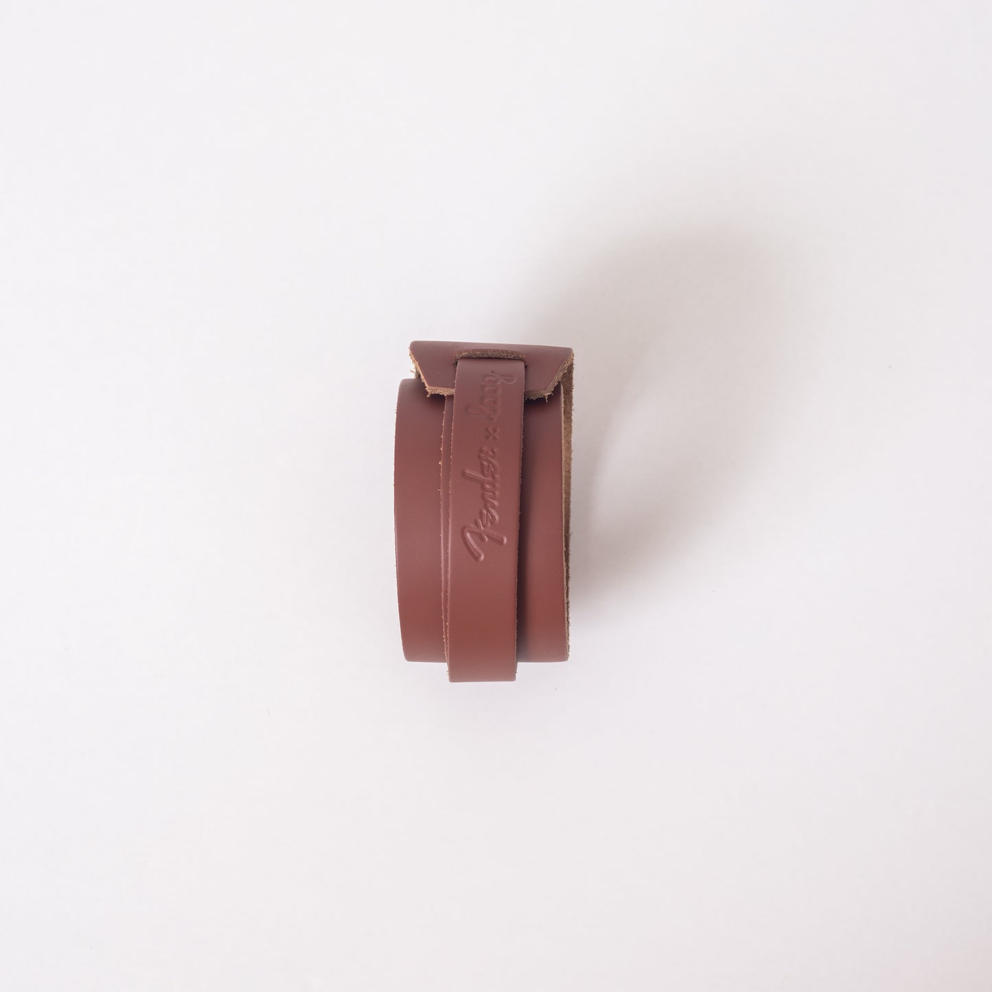 fender x loog leather slim strap