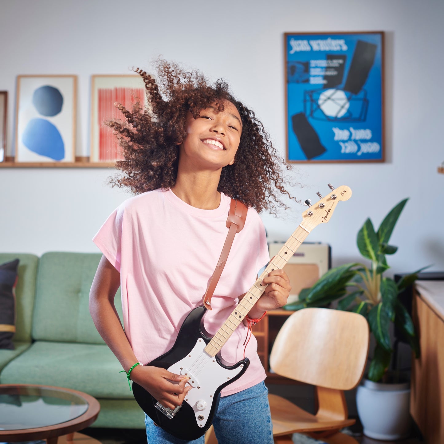 fender x loog stratocaster electric guitar