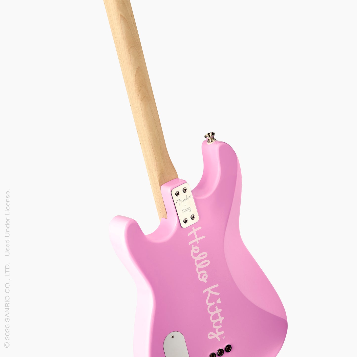 fender x loog hello kitty stratocaster