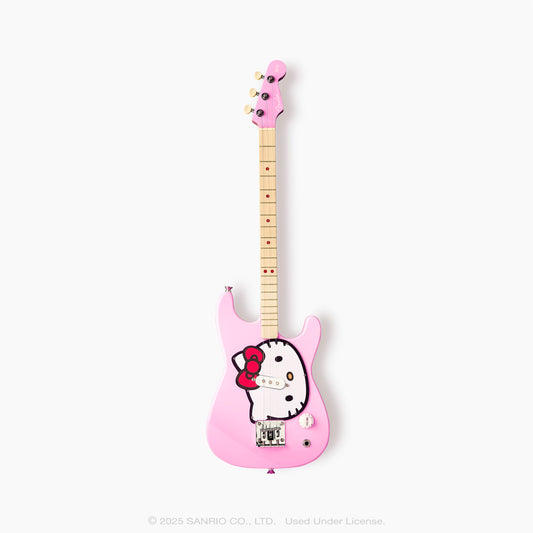 fender x loog hello kitty stratocaster
