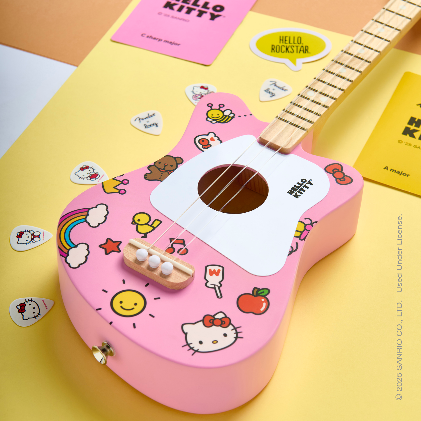 loog x hello kitty mini acoustic