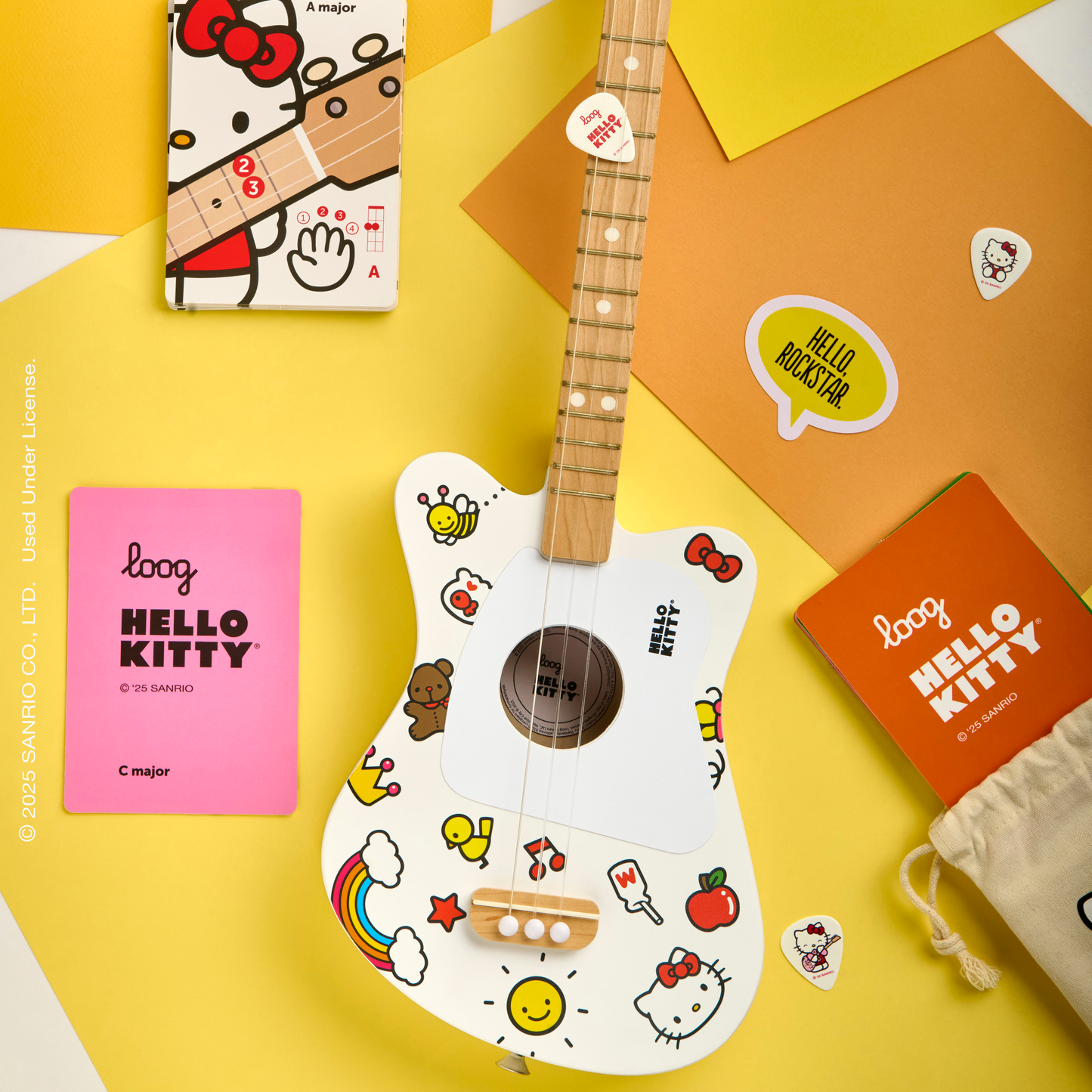 loog x hello kitty mini acoustic