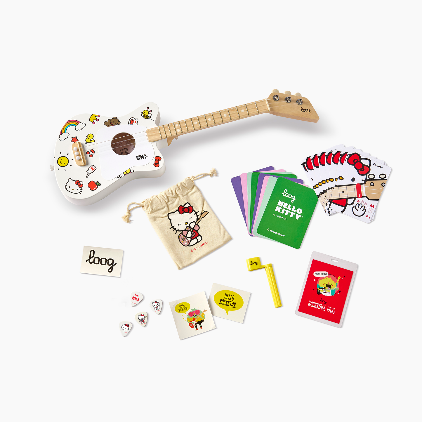loog x hello kitty mini acoustic
