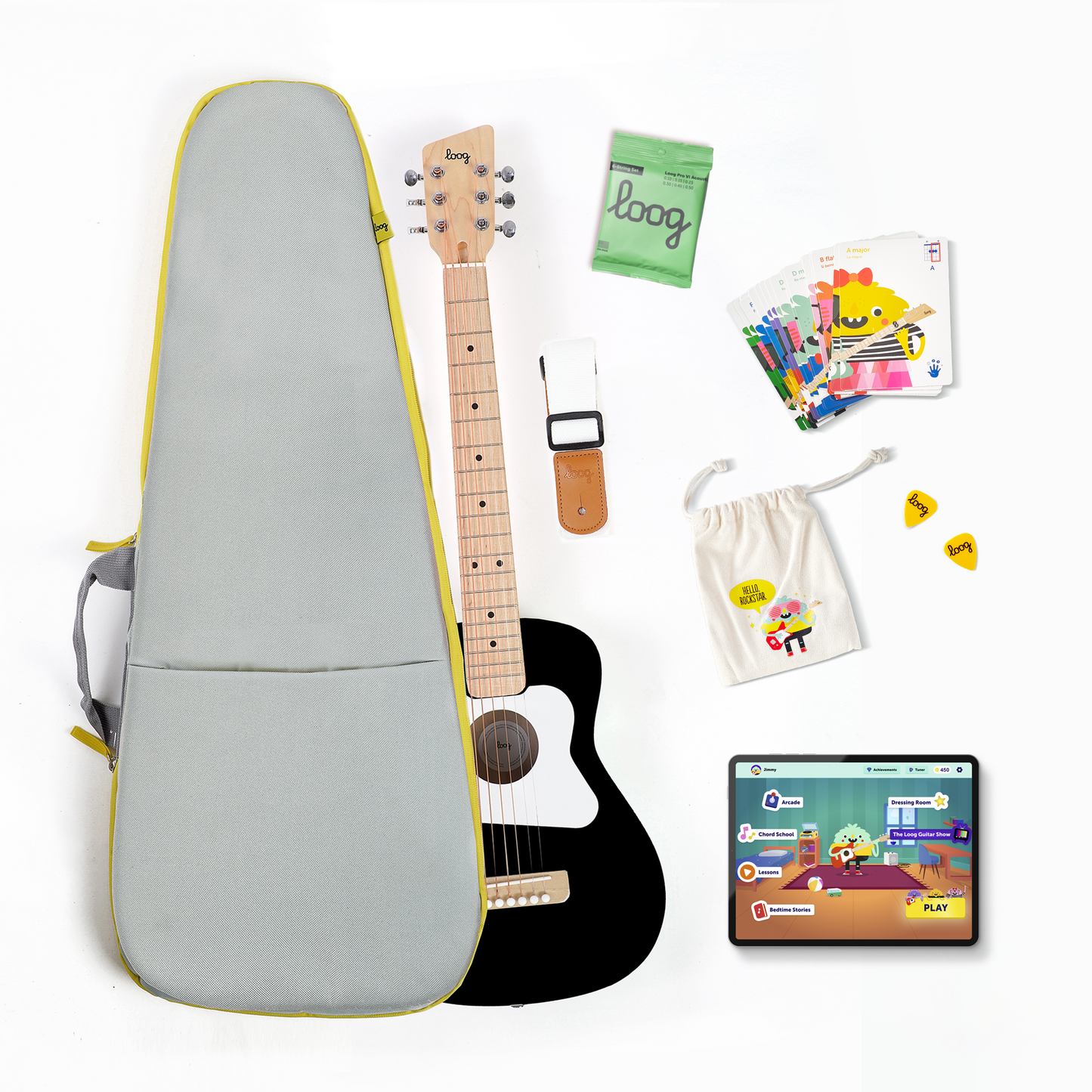 loog pro 6 acoustic bundle