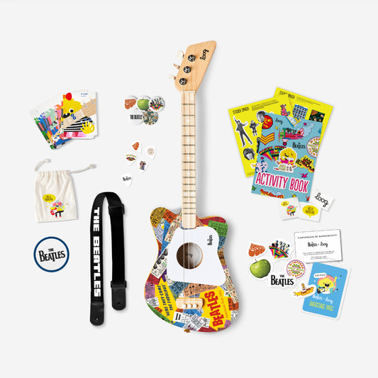 beatles + loog mini guitar