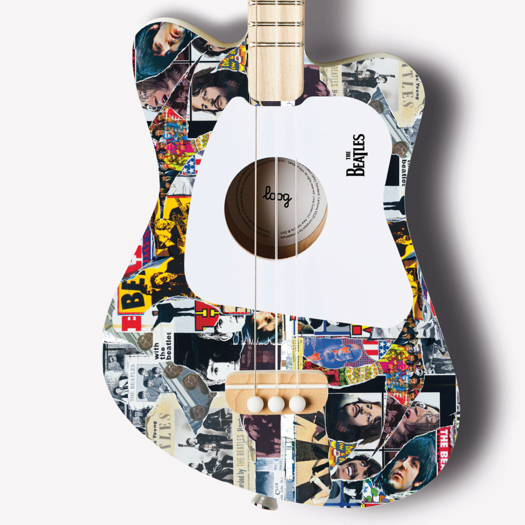 beatles + loog mini guitar