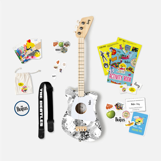 beatles + loog mini guitar