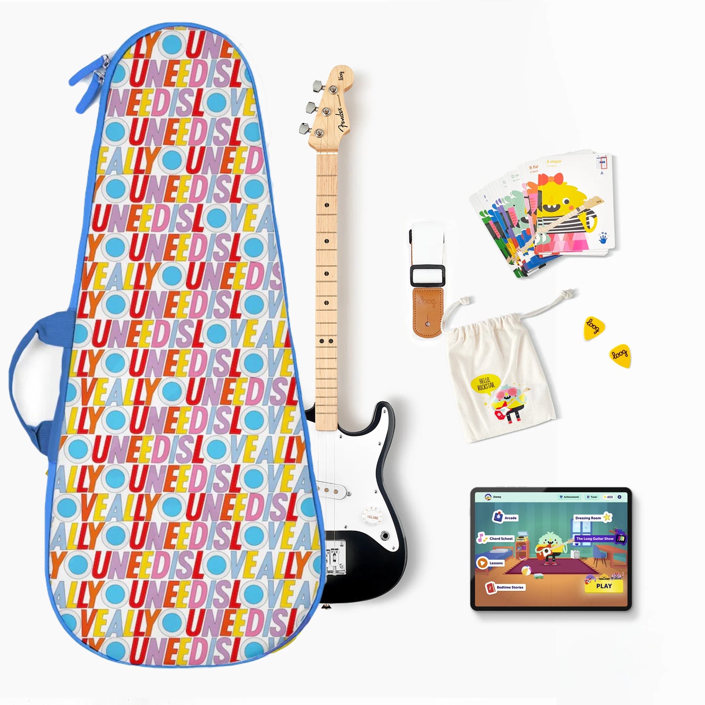 fender x loog electric guitar bundles